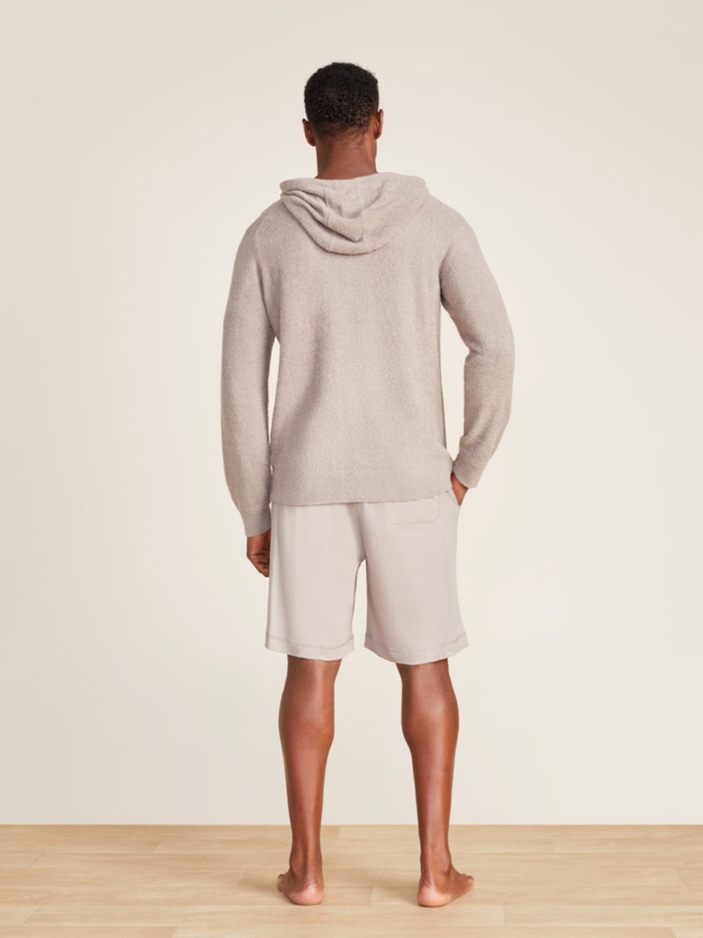 Barefoot Dreams Cozy Chic Lite Men's Hoodie Large NWT in Beach Rock - Picture 3 of 7